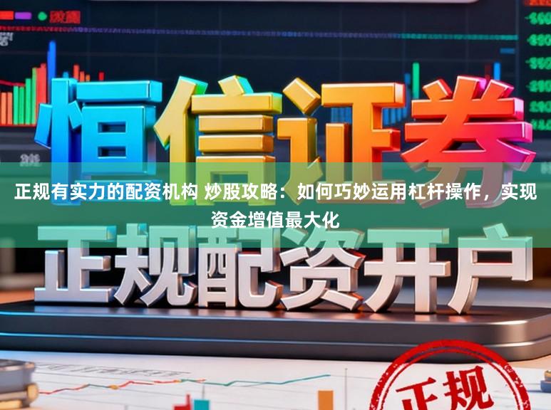 正规有实力的配资机构 炒股攻略：如何巧妙运用杠杆操作，实现资金增值最大化
