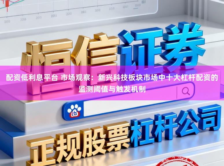 配资低利息平台 市场观察：新兴科技板块市场中十大杠杆配资的监测阈值与触发机制